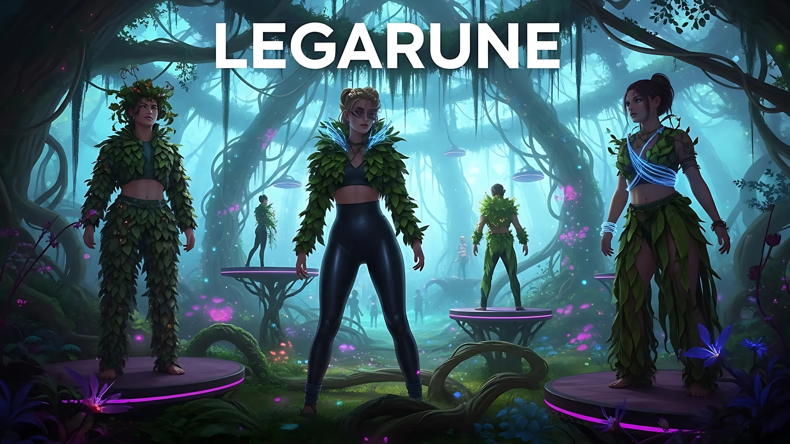 legarune art scenes images leggings cool fantasy neo future -26